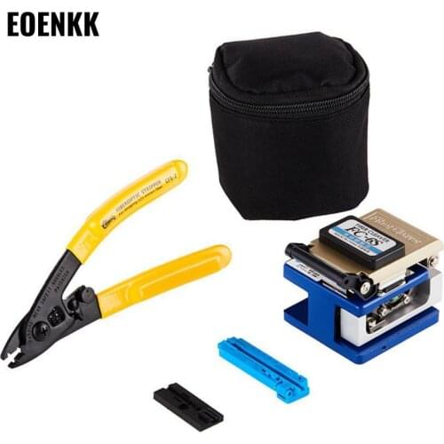 Tools Kit FTTH Fiber Optic Cold Connection Tool Set Fiber Cutter Rubber-covered Wire Optical Cable Cold Connector Connector Tool