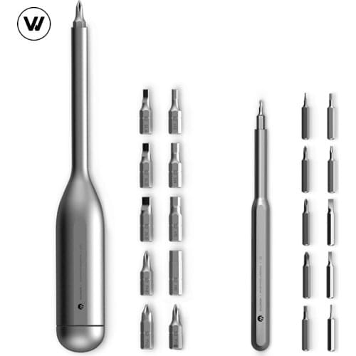Wowstick 20 in 1 Manual Screwdriver Set Household DIY Screw Driver Kit 20PCS S2 Bits Aluminum Electronic Repairing Tool