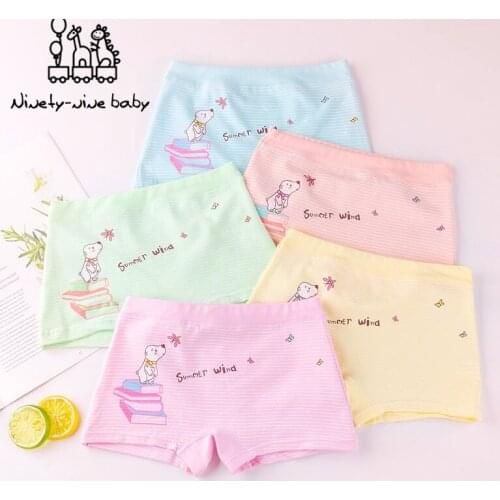 Girls Underpants Children Lovely Cartoon Printed Cotton Panties for Girls Kids Breathable Boxer Underwear Children Clothing