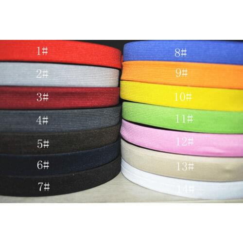 3/4''(20mm) 10meters Braided Elastic Cord.14 kinds of color optional