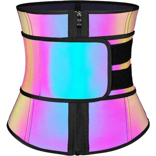 Slimming Belt Fajas Colombianas 7 Steel Cincher Corset Latex Waist Trainer Body Shaper Reflective Waist Trainer Shapewear