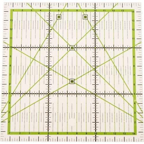 15x15cm Transparent Plastic Square Quilt Ruler Patchwork Acrylic Rulers for DIY Sewing