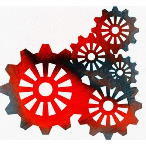 Die Cutting dies gear metal craft paper die Scrapbooking/DIY Embossing mould Easter New Year