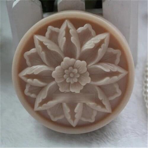 Silicone Mold round shape handmade rose flower soap mold decoration candle aroma mould DIY Handicraf resin clay silica gel molds