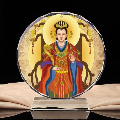 Taoist Immortals: Queen Mother, gold mother of yaochi, Buddha statue of Queen Mother of the west, crystal ornaments