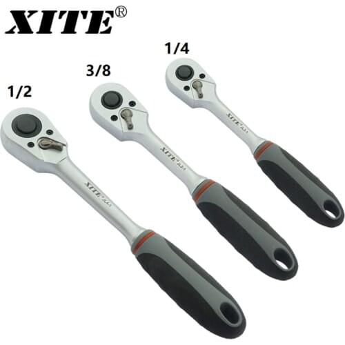 Xite Ratchet Wrench 1/4 3/8 1/2 Alloy Steel Torque wrench Multipurpose Repair Tool Taiwan