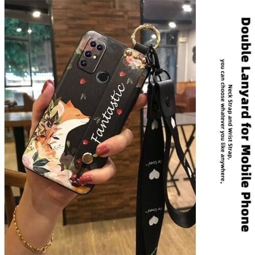 Waterproof Anti-dust Phone Case For Doogee X96 Pro Anti-knock Wristband For Woman Flower