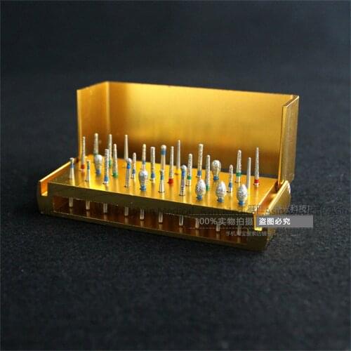 High Quality 30Pcs/pack New Dental Diamond Burs Set For Porcelain Shouldered Abutment Polishing Lab Equipment