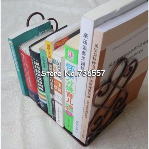 Iron crafts /metal book holder stand decorative bookend portable read book stand / books carriage Home furnishings