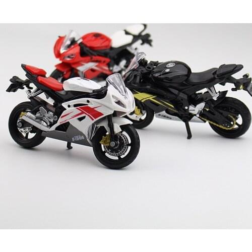 1: 18 home childrens toys plastic car decoration off-road vehicle collection office model toy die casting motorcycle simulation