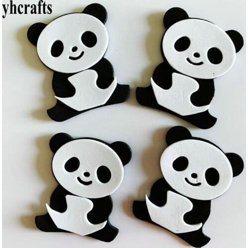 1bag/LOT Foam panda without stickers Wall stickers Kids room ornament Early learning educational toy Kindergarten decoration OEM