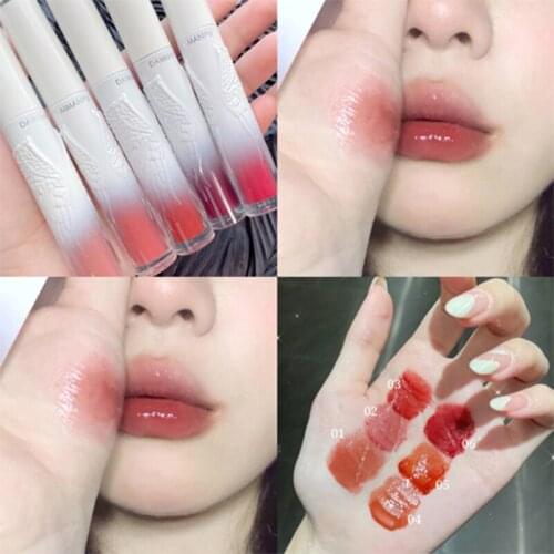 1pc Mirror Lip Glaze Flimsy Matte Texture Waterproof & Sweat Resistant Color For Student Little Pudding Lipstick & Lip Gloss