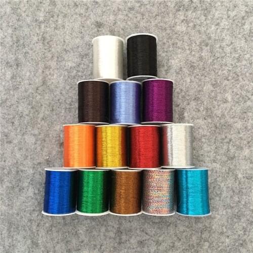 15 Colors To Choose Metal Embroidery Thread DIY Handmade Material Sewing Machine Thread Accessories 1 For Sale