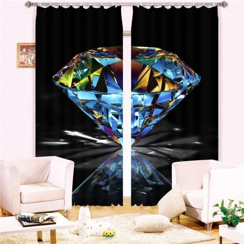 2017 Luxury Shiny masonry 3D Blackout Window Curtains For Kids Bedding room Living room Hotel Drapes Cortinas