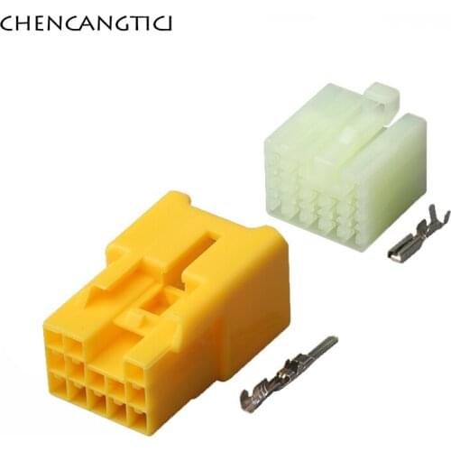 5 Sets 13 Pin Way Automotive Plug Wire Electric Cable Connector Audio Female Male Socket With Terminals 7123-1330 7122-1330