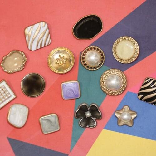 5PCS Metal buttons Fashion for Clothing Windbreaker Suit Sweater Coat home DIY sewing supplies