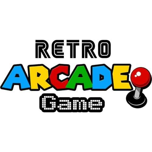 Car Accessories Retro Arcade Game Car Sticker Wall Bumper Motorcycle Helmet Decal Car Decoration Cover Scratches Waterproof PVC