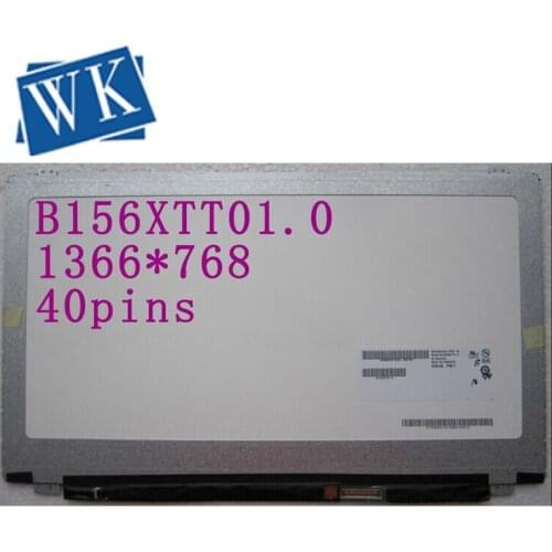 Free shipping B156XTT01.0 LED Display With Touch Matrix for laptop 15.6" 1366X768 HD 40Pins LCD Screen