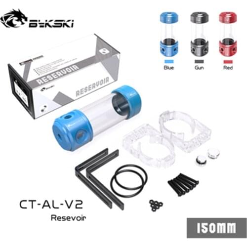 Bykski CT-AL-V2 PC Water Cooling Kit 50MM Diameter 150MM Length Cylinder Reservoir Tank For Computer Water Cooling Drop Shipping
