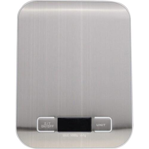 5kg/1g Digital Scale Electronic Measure Tool Postal Cooking Jewelry Weighing - Stainless Steel