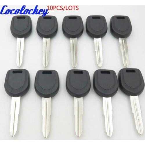Cocolockey 10pcs/lots Transponder Key Shell for MITSUBISHI Colt Outlander Mirage Pajero Key No Chip Inside Right Blade No Logo