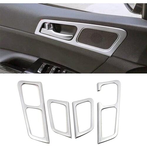 For Kia Sportage QL 2015-2019 Car Inner Door Handle Cover Panel Frame Trim ABS Interior Accessories Decoration Sticker