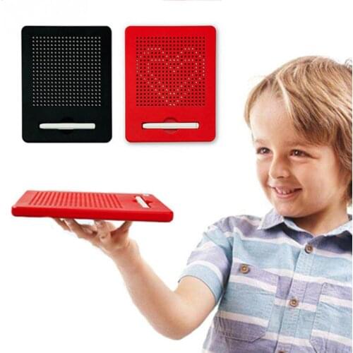 Montessori Kid ABS Portable Magnetic Ball Sketch Pad Tablet Drawing Board With Magnetic Stylus for boy girl Educational Gift