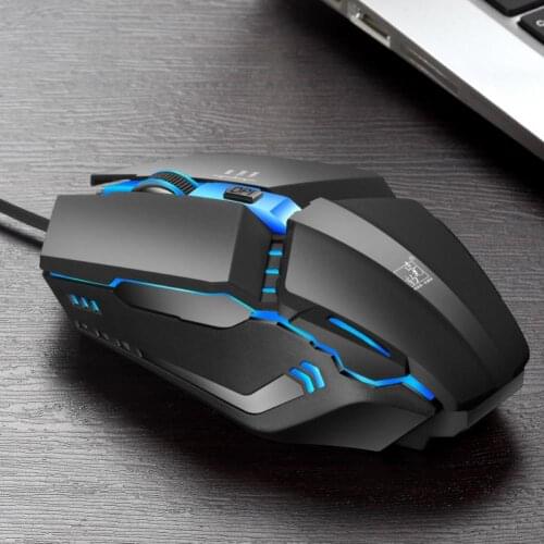 80% Off K3 Ergonomic USB Colorful Breathing Light Wired Gaming Mouse for PC Computer