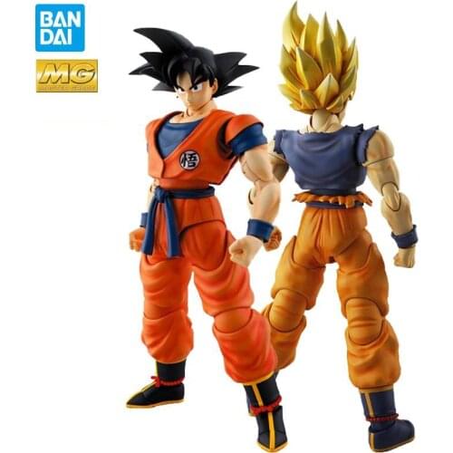 Bandai Dragon Ball Mg Figure-Rise 1/8 Black Hair Goku Super Saiyan Action Figure Assembly Model Anime Figure Kids Toys