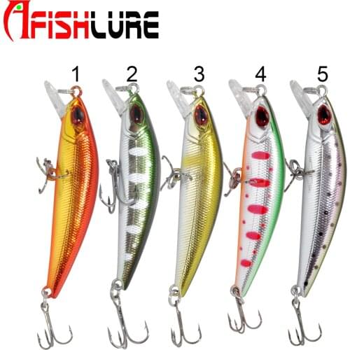 HL04 Wholesale Mini Sinking Fishing Minnow Small Hard Minnow 63mm 8.2g Plastic Fishing Lures for Bass Fishing