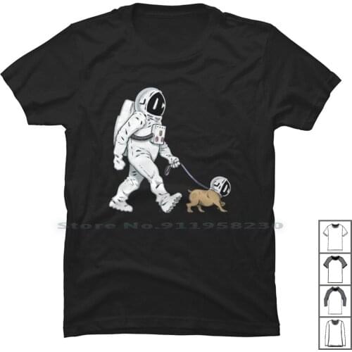 Astronaut Dog Cool T Shirt 100% Cotton Music Humor Astro Fun Ast St Ny Do Funny Music