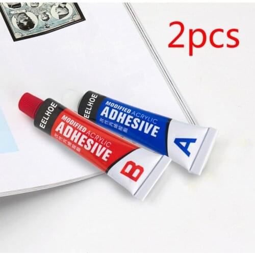 2Pcs/set A+B Metal Repairing Adhesive Super Glue Iron Steel Auto Radiator Water Tank Special Leakage Plugging Welding Glue Tools
