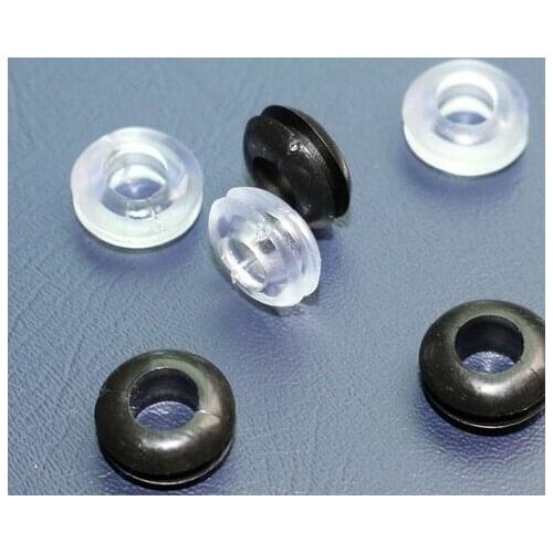 5mm Transparent grommet machine wire grommet,double side,clear,LED lighting toy DIY coil protector metal outlet case plate