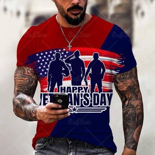 New Product Mens Street Hip Hop Style Trendy 3D Printed National Flag T-Shirt Summer Comfort Ventilate For Men’s Short Sleeve