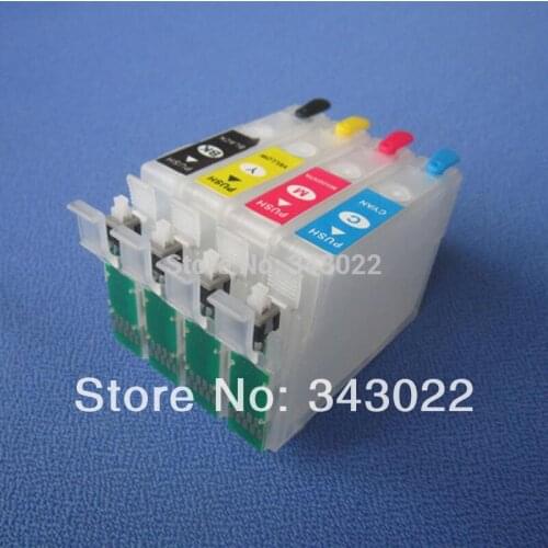 PROCOLOR New refillable Ink cartridges South America/Mexico version for epson (T1951-T1954;T1961-T1964,T1971)XP-101/201/XP-211