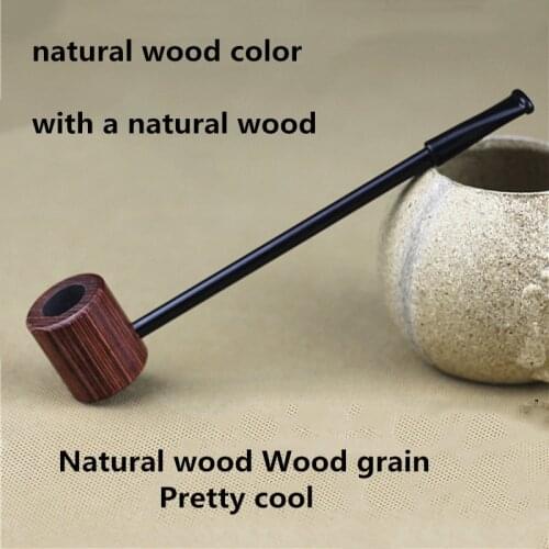 Grade Wood Pipe Smoking Pipes Portable Natural Wood Patterns Creative Herb Tobacco Pipe Gifts Grinder Smoke
