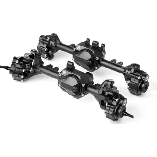 RC 1/10 TRX4 CNC Aluminum Alloy Front Axle And Rear Axle for 1/10 RC Crawler Car Traxxas TRX-4 Axles Upgrade Parts