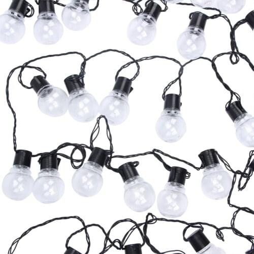 6/11M Festoon Led Globe Fairy String Light Christmas Garland Fairy Lights 20/38 Bulb Outdoor For Wedding Garden Party Decoration