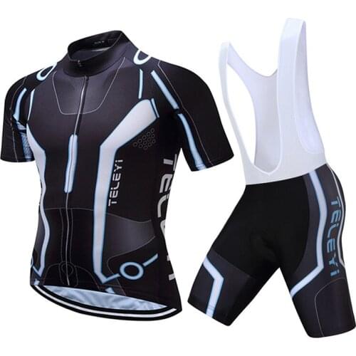 Teleyi Bike Racing Cycling Jersey Sets Ropa Ciclismo Short Sleeve mtb Bike Jersey Maillot Ciclismo Breathable Cycling Clothing