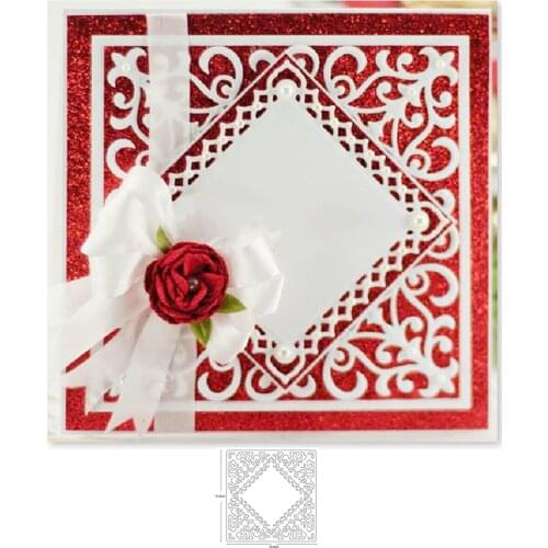 Lace hollow frame Metal Cutting Die Stencil for DIY Embossing Paper Photo Album Gift Cards Making Scrapbooking Craft Mould Dies