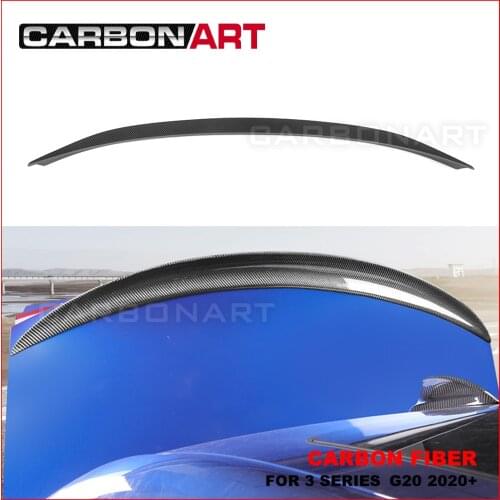 P Style Carbon fiber rear spoiler for 3 series G20 G28 Rear Trunk Carbon Spoiler for bm w 3 series G20 G28 2020