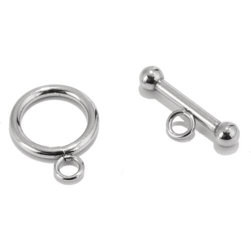 5 SETS High Quality Polished Stainless Steel OT Clasps Connectors for DIY Bracelet Necklace Jewelry Findings Making Accessories