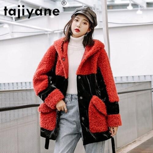 Women Clothes Winter Real Fur Coat Woman 100% Wool Jackets Female White Duck Down Jacket Hooded Parkas Abrigos TN647