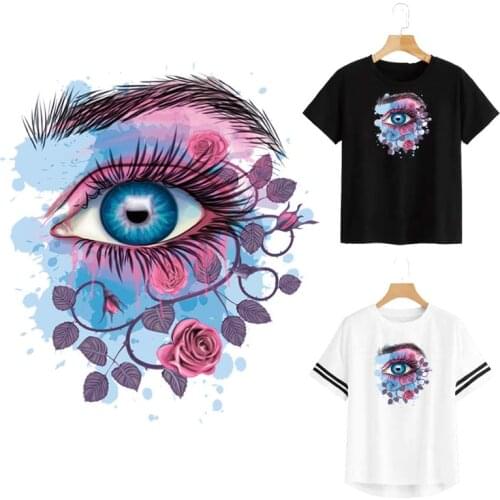 Shining Eyes Badges Transfers Clothes Decoration Diy Accessory New Design Washable Print On T-Shirt Diy Accessories Patch