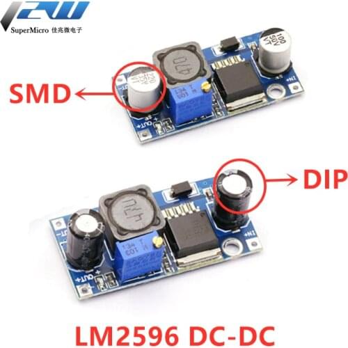 1Pcs DC-DC Buck Converter LM2596 Reduction Module Power Supply Output 1.25V-30V DIP/SMD