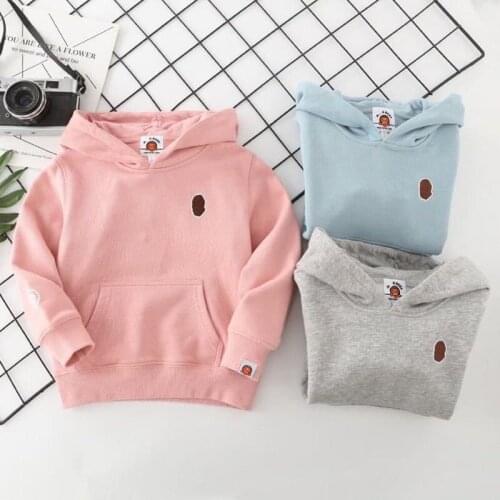 2020 Kids Boy Girls Cartoon Classic Little Monkey Hoodie Tops Sweatershirt Casual Hoodies With Hat