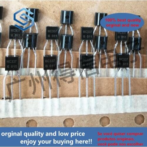 50pcs 100% orginal new BC337B BC337 Copper feet NPN general purpose transistor TO-92 real photo
