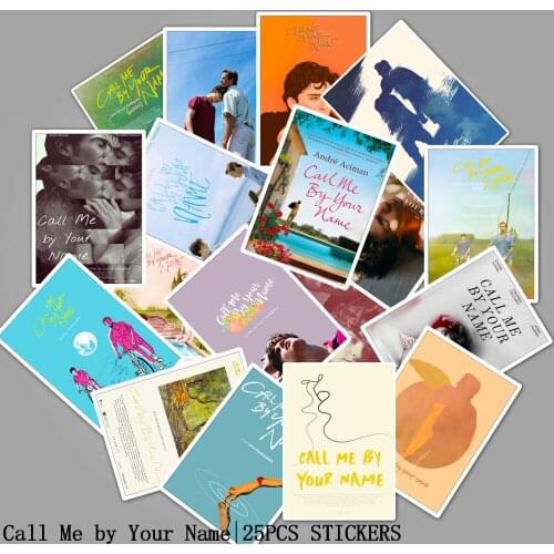 75 Sheets / 3set Movie (call Me By Your Name) Poster Sticker Motorcycle Electric Car Trunk Waterproof Sticker