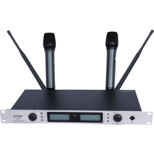 Wireless Microphone System Mic with Transmitter Sets Professional Dynamic Handheld Mic for Karaoke Party Stage