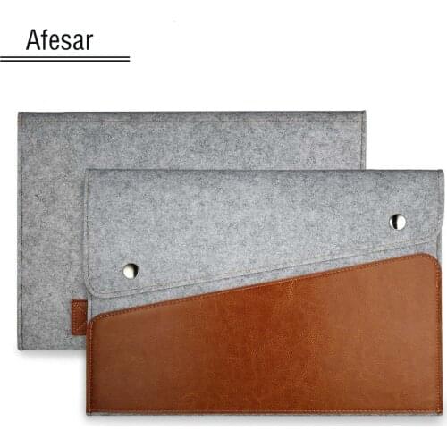 Genuine leather case cover bag for microsoft surface pro1 2 3 4 12 inch Ultrabook Laptop Felt Sleeve pouc portfolio Carrying bag